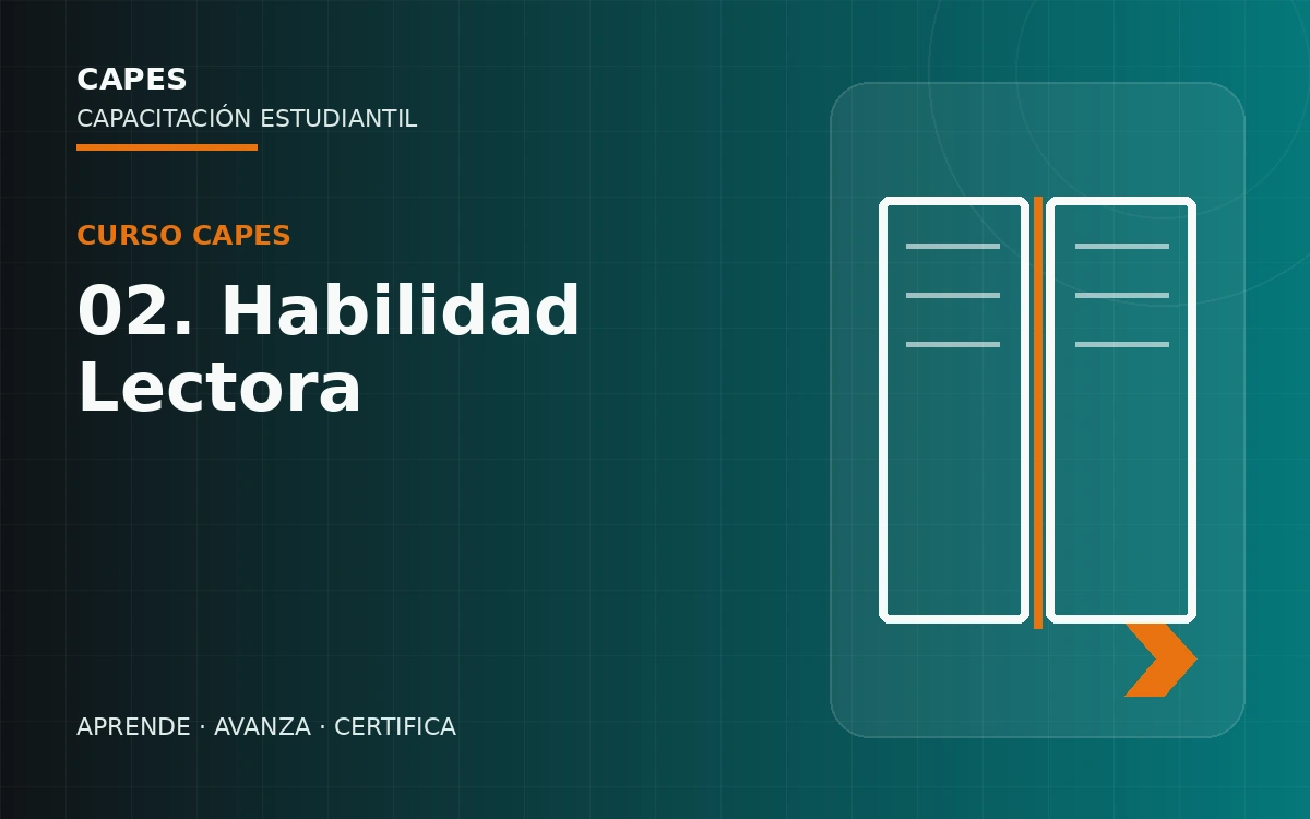 Portada del curso 02. Habilidad Lectora de CAPES.